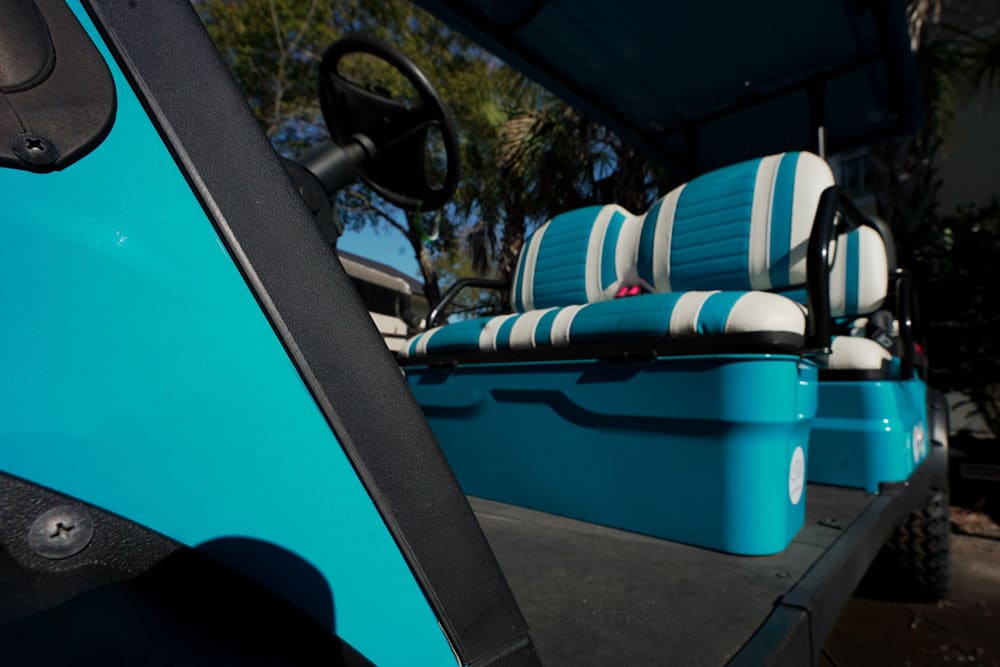 Teal Golf Cart Seats