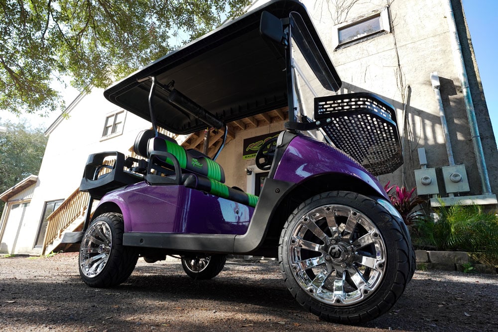 Rad Rydz branded golf cart