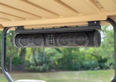 Exogear Soundbar installed on golf cart roof