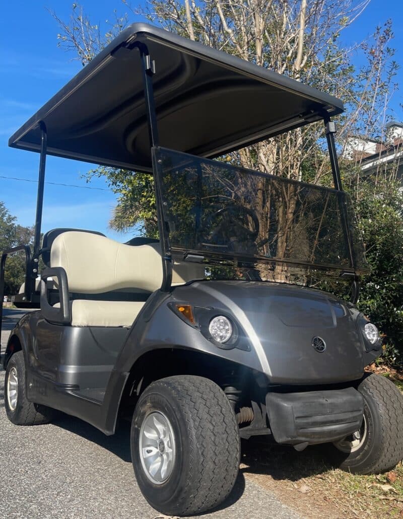 charcoal yamaha golf cart
