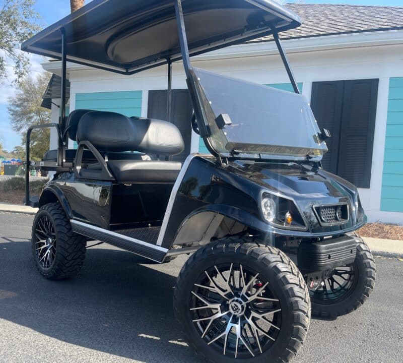 black double take golf cart body