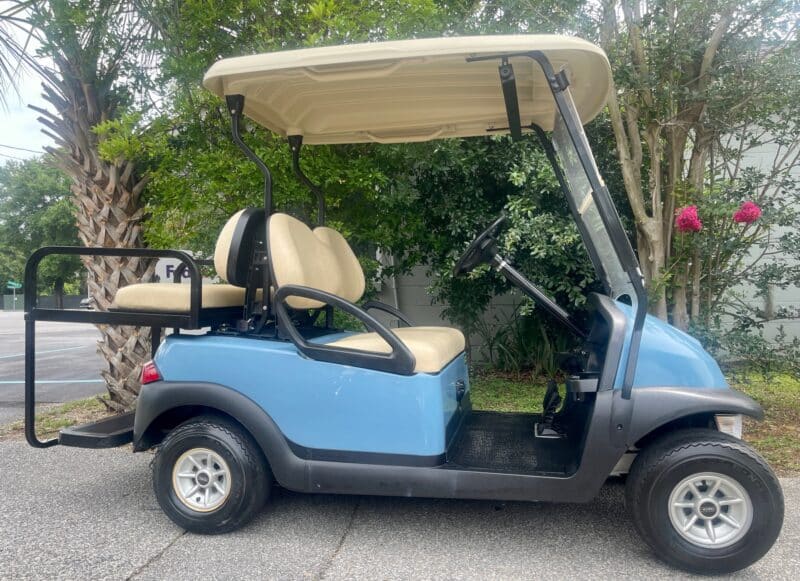 blue club car precedent with new batteries and high speed motor