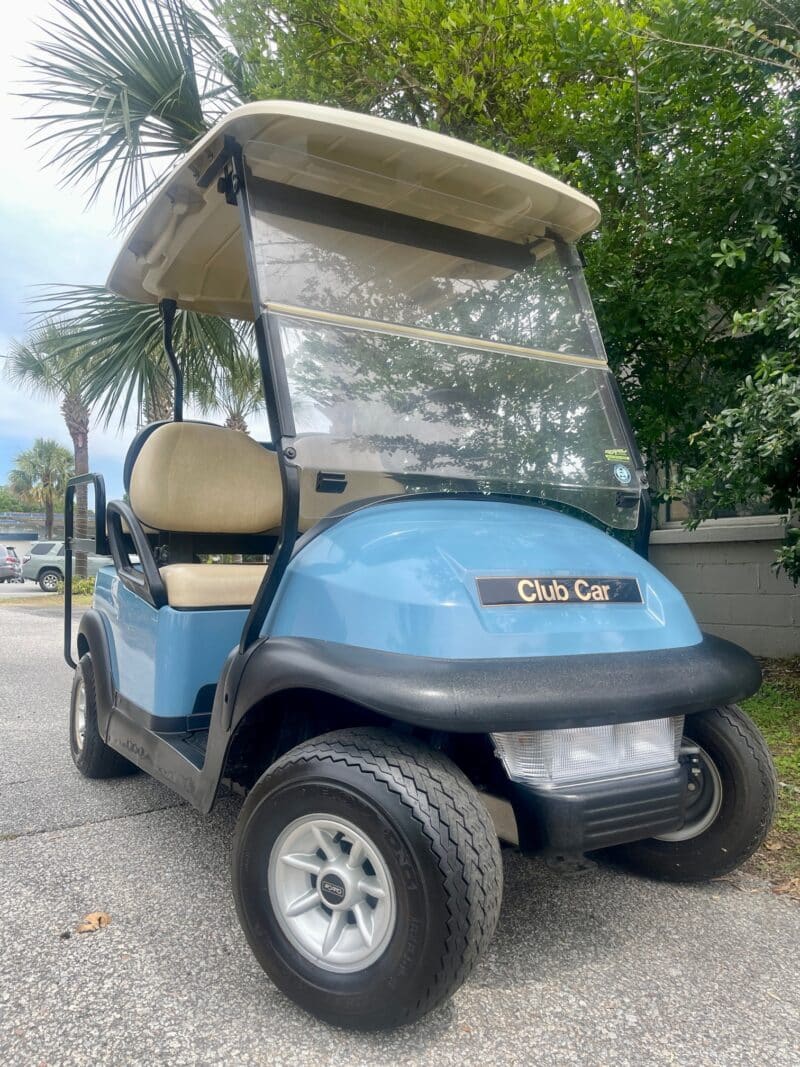 blue club car precdent with high speed motor and new batteries