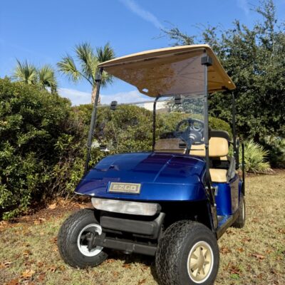 4 seater street legal blue ezgo pds golf cart